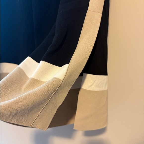 Joseph Ribkoff Color Block Wide Leg Knit Pant - Size Large - Picture 6 of 7